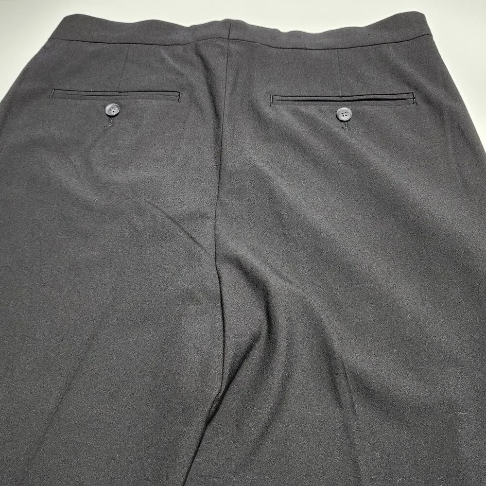 J. Ferrar Men's Black Tuxedo Slim Fit Dress Pants W/ Satin Striped - Size 32x34